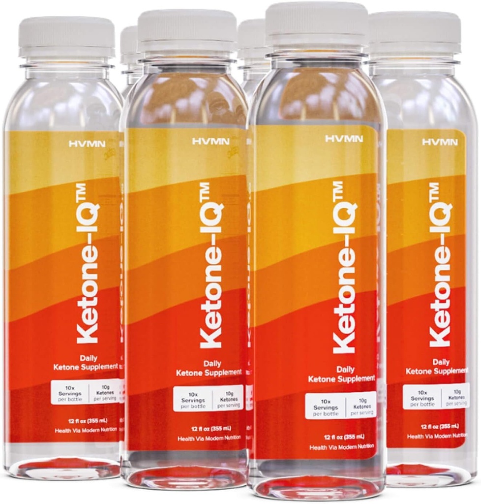 Ketone-IQ - Ia-ţi combustibilul de la Ketones. Fără zahăr, fără sare, fără cofeină. 60 de cetone de băut pentru a ridica rapid nivelurile de cetone. Formaţie nouă şi îmbunătăţită (6 ct)