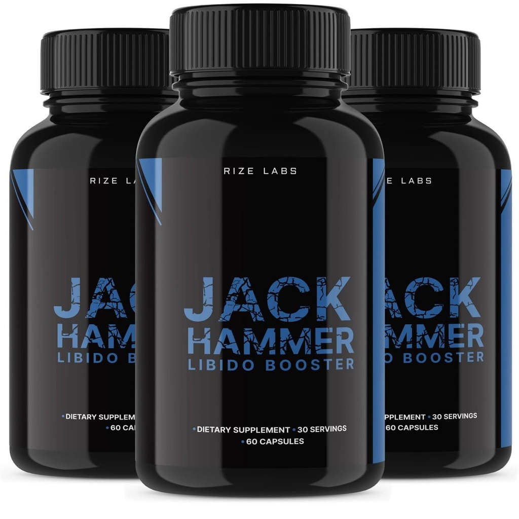 laboratoare rize - Jack Hammer Libido Booster Supliment pentru bărbați, puternic toate Formula naturală pentru a îmbunătăți performanța (180 capsule)