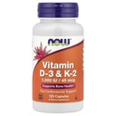 Vitamina D-3 & K-2 120 VegiCaps (Pachet de 2)