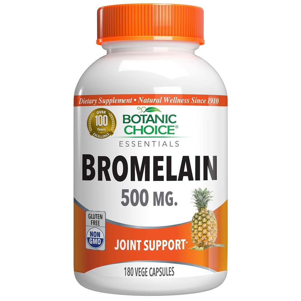 Bromelain 500 mg, 180 capsule