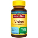 Viziune naturală bazată pe formula AREDS 2, Vitamine oculare cu luteină & Zeaxantină, vitamina C, vitamina E, zinc și cupru pentru asistență vizuală sănătoasă și funcție oculară, 60 Softgels, 30 de zile de aprovizionare