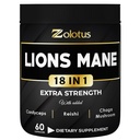 Zolotus Lions Mane Capsule de ciuperci cu Cordeyceps, Elderberry, Ginkgo Biloba, Bacopa - 60 Capsule