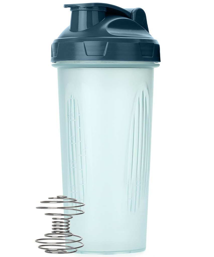 Dl Pen-Sticle Shaker pentru amestecuri de proteine, 28 oz, 1 pachet, clar, proteine Shaker flacon cu bila whisk sârmă, Blender flacon