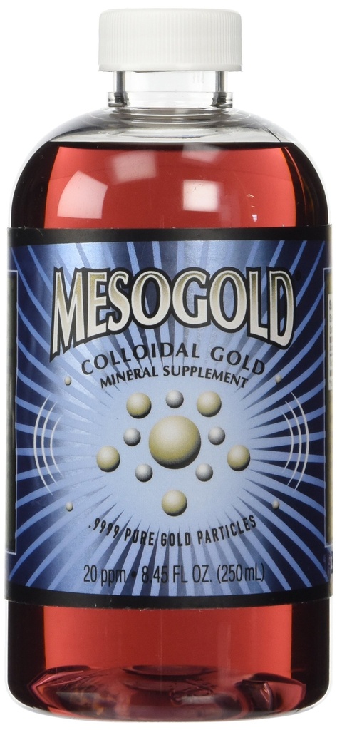 MesoGold ® 20 ppm Aur coloidal 250 ml/8.45 Oz