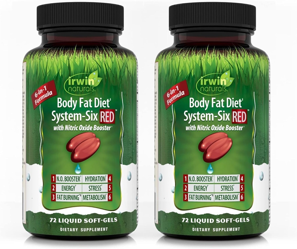 Irwin Naturals Body Fat Diet System-Six RED 