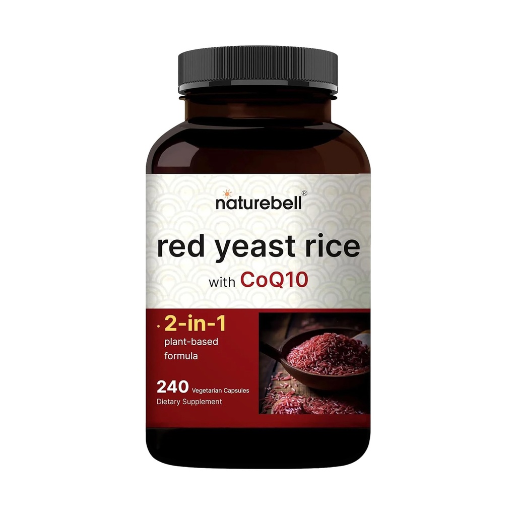 Red Yeats Rice cu CoQ10, 240 Veggie Capsule 