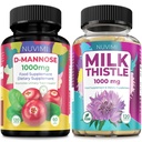 D Manoză 1000 mg & Milk Thistle 1000 mg 120 capsule fiecare