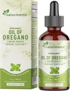 Naturments picături de ulei Oregano pentru suport imunitar și sănătate Gut. Vegan, non-GMO, zahăr gratuit și gluten Organic Wild Mediteranean Ulei de Oregano cu ulei organic extra virgin de măsline - 1 Fl Oz 30 Ml