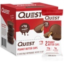 Quest Nutritie Unt de arahide Cupe, 11g Proteina, 1g Zahăr, Carb scăzut, Gluten gratuit, Keto Friendly, 12 Conte