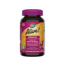Natura este calea vie! Gummy Premium Premium Premium Multivitamine, High Potenty Folate, Plant-Based DHA, Vegetarian, Căpșuni și Lemon Aroma, 75 Gummies