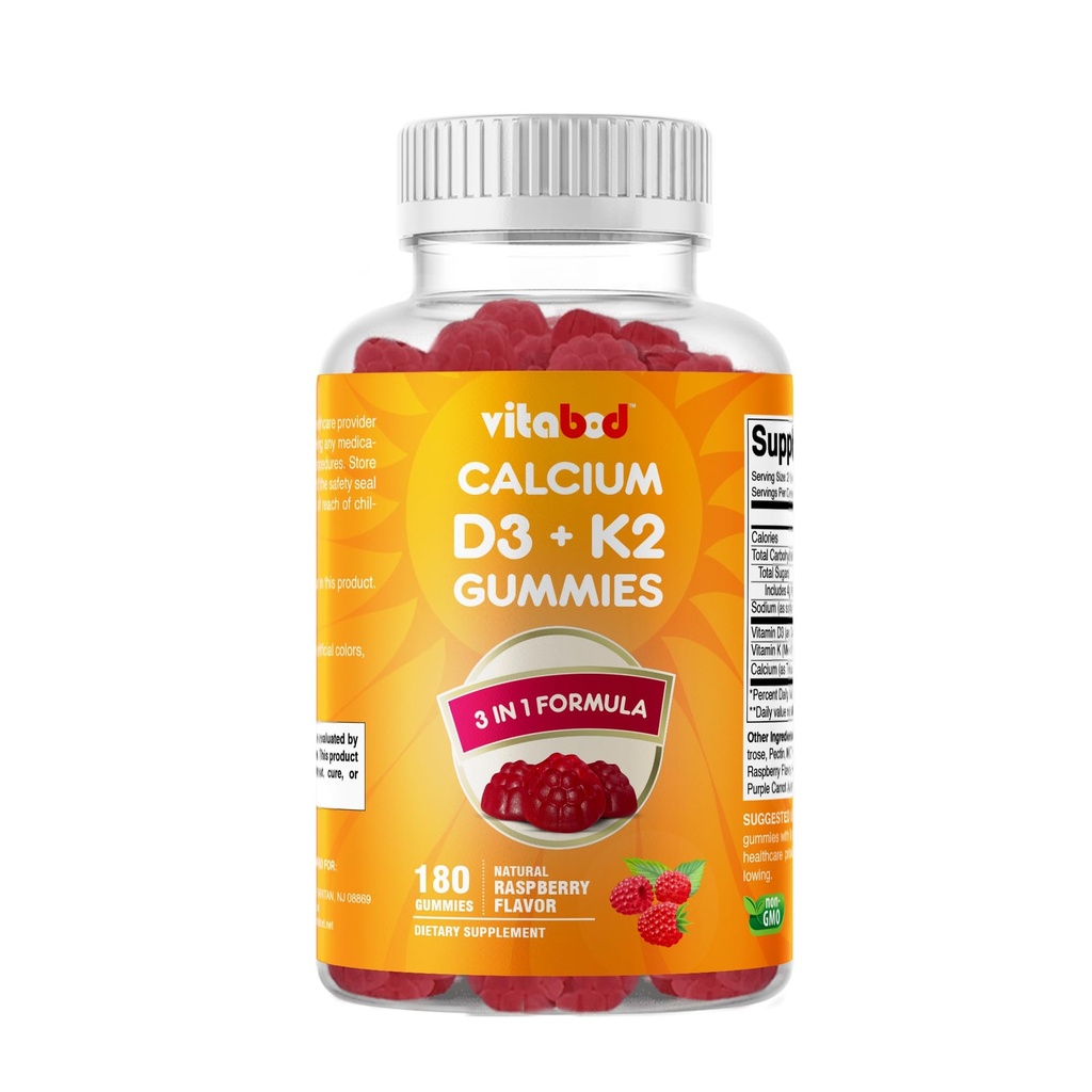 Vitamina D3 + K2 Gume 