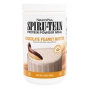 Naturas Plus SPIRU-TEIN - Unt de arahide de ciocolată - 1,2 lbs, pulbere de proteine Spirulina - 17 Serviri