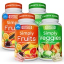 Doar promisiunea naturii - ambalate cu 42 de fructe și legume diferite - aprovizionare cu 2-luna - Made with Real, non-GMO Whole Foods - Supports Energy & Global Wellness - Soy-Free - 360 capsule