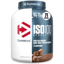 Dymatize ISO100 Whey Praf de proteine Izolat, Gourmet Ciocolata, 25g de proteine, 5 lire, 5,5g BCAAs, mai puțin de 120 Cal., Gluten gratuit, 1g de grăsime, 1g zahăr, 2g Carb (71 Servings)