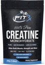FITRxSupplements.com Pure Creatină Pulbere monohidrată - Zero Ingrediente adăugate - Fără Calorii, 5g per Servire, 40 Serviri nearomatizate, 200g, Distilare rapidă