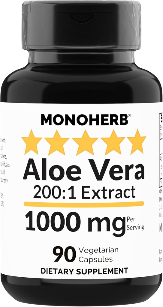 MONOHERB Aloe Vera 1000 mg - 200x Extract - 90 capsule