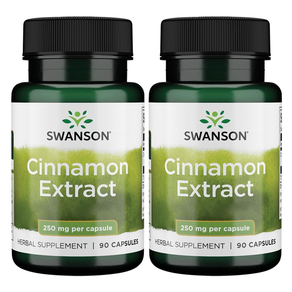 Extract de scorţişoară Swanson (250 mg, 90 capsule) (2 ambalaje)