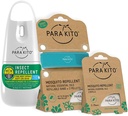 PARAKITO Mosquito, Insect & Bug Spray Bundle - Include Spray, Turquoise Wristband & 4 Refills 