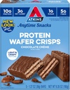 Atkins Ciocolata Creme Proteine Wafer Crips, Proteine Desert, 4g Net Carb, 1g Zahăr, High in Fiber, Keto Friendly, 5 Conte