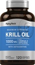 Piping Rock Krill Oil Omega 3 Softgel Capsule 