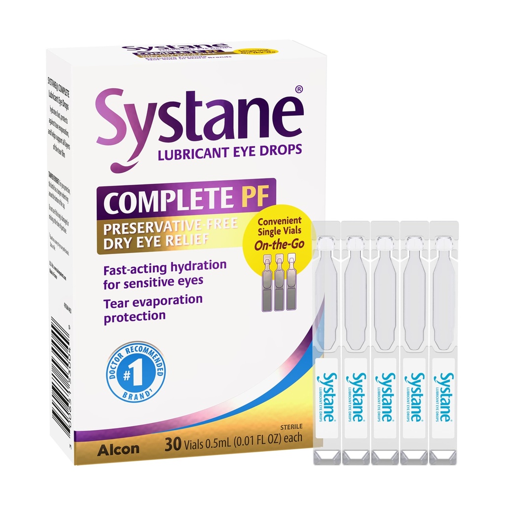 Systane Complete Unit- Dose Conservative-Free ochi picături 30ct Flacoane de unică folosinţă pentru Relief pentru ochi uscaţi