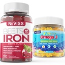 Gume de fier 2 Pachet + copii Omega 3 Gumeuri 2 Pachet