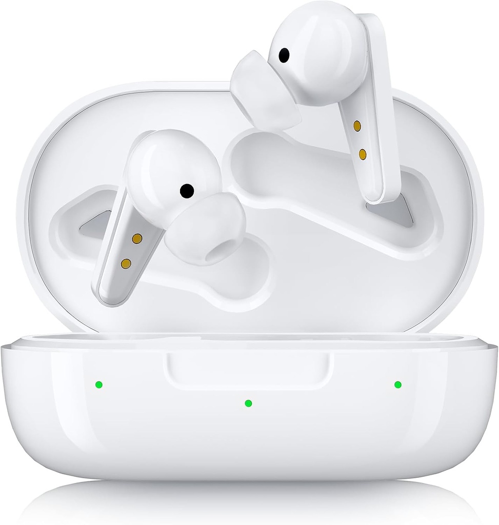 Kingwell OTC Audiere SIDA Reîncărcabile, Bluetooth Audiere SIDA pentru Seniori cu Smart App, Autentic Sound Quality, 32 DSP Channel Zgomot Anulare, pentru ușor pentru pierderea auzului sever, alb