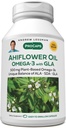 ANDREW LESHMAN Ahiflower Omega-3 cu GLA - 60 Softgels - Sursa unica si echilibrata de Omega-3 acizi grasi. Nu are probleme cu stomacul, contaminante sau mercur. Uşor de înghiţit