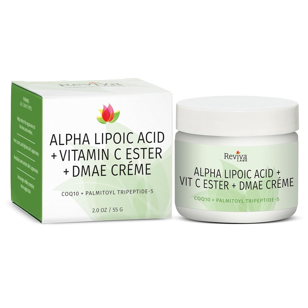 Reviva Labs Alpha Acid lipoic Vitamina C Ester și DMAE Cream -- 2 oz