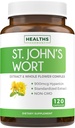 Capsulele de sunătoare ale Sfântului Ioan - Extract puternic şi potent de sunătoare & întregul complex Herb Standardizat la 900mcg Hypericin pentru menţinerea echilibrului zilnic - Vegan non-GMO & Lab Verified (120 Caps)