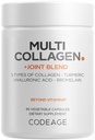 Codaj Multi Colagen Proteine + supliment mixt Blend, Acid hialuronic, Bromelain, Turmeric, Ghimbir, Boswellia, Astaxanthin - Hidrolyzed bovine Colagen - 5 tipuri Colagen - Non-GMO - 90 capsule