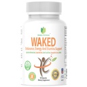 Waked Endurance, Energy and Stamina Support 30 capsule Extract de cafea verde organic, extract de semințe de Guarana, extract de frunze de ceai verde, extract de rădăcină Ashwagandha, și extract de piper negru ca BioPerine
