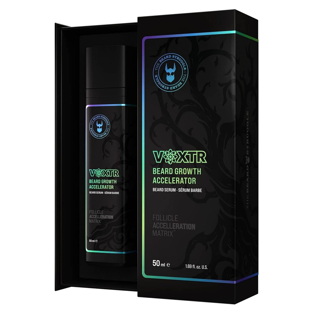 Serul de creştere al barbăi Voxtr cu acceleraţie foliculară Matrix - Ser cu barbă, 1,69 Fl. Oz. US