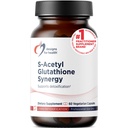 Design-uri pentru sănătate S-Acetil Glutatione Synergy - 200mg S-A-GSH cu NAC + vitamina B6 - Supliment antioxidant non-GMO pentru a ajuta la susţinerea detoxifierii normale (60 capsule)