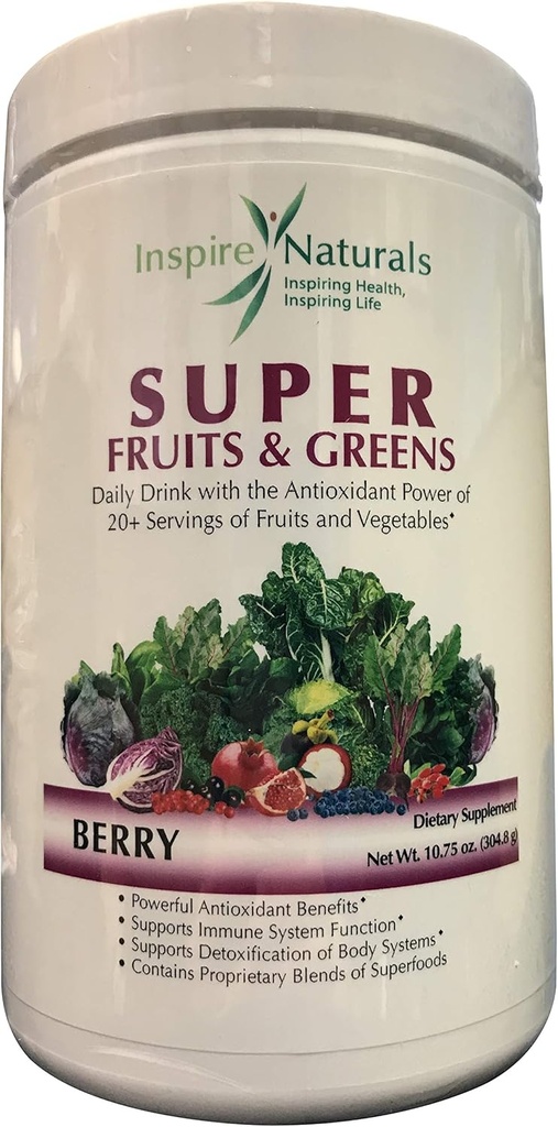 Super Fructe și Verzi, Doctor recomandat Cel mai bun gust toate naturale Super Food w/ 20+ fructe și legume (Berry)
