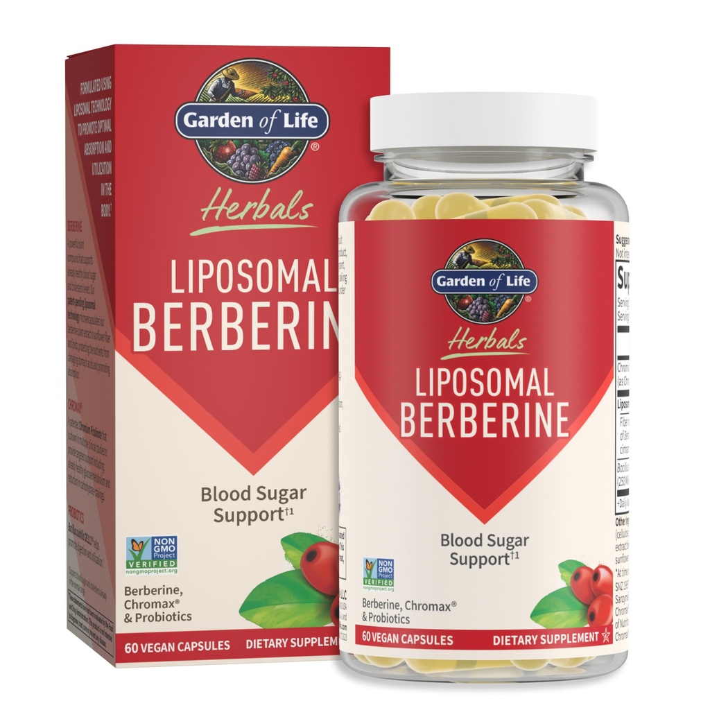 Gradina de viata Berberina lipozomala si picolinat de crom pentru deja sanatos sange zahar, Glucoza metabolica si Cholesterol