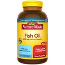Nature făcut ulei de pește Omega 3 Suplimente, 1200 mg Softgels, Omega 3 ulei de pește pentru suport cardiac sănătos, 230 Softgels, 115 zile de aprovizionare