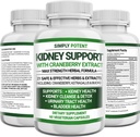 Supliment de sprijin pentru rinichi, renal curata dezintoxicare & Reparatii Formula pentru sanatatea si restaurarea rinichiului, 705 mg pastile cu 21 Herbs - Cranberry Astragalus & Juniper pentru Bladder & tract urinar Health, 60 capsule
