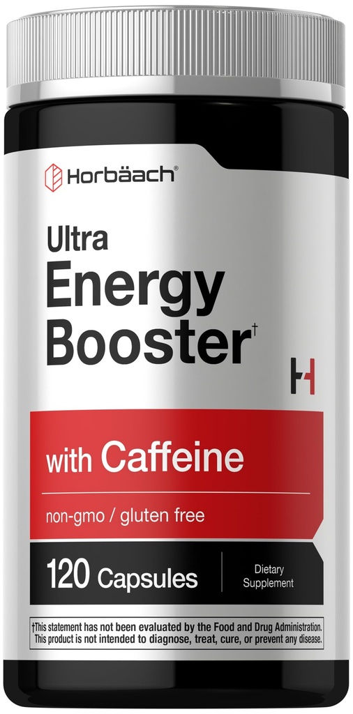 Suplimentul de energie Horbäach 120 Capsule cu cafeina, ginseng & vitamina B12 