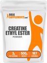 BulkSupplements.com Creatine Ethyl Ester HCl pulbere - Creatine Supplement, Creatine Ethyl Ester pulbere - Nearomated & Gluten Free, 3g per Serving, 500g (1.1 lbs) (Pachet de 1)