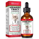Tract urinar pentru pisici, Natural Cat Infectii tractului urinar picături - Suporturi vezica urinara, Piatra Rinichilor, UTI câine, Uranberry rinichi Bladder Support Supliment, Aroma de pui - 60 ml / 2.02oz