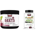 Factor de forță Total Sfecle Oxid azotat pulbere și Maca perfect Root Chews energie, Mood și supliment de echilibru Bundle