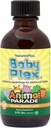 NaturasPlus Animal Parade Pat Plex, naturale Orange Aroma - 2 fl oz, pachet de 2 - Lichid Multivitamine pentru sugari și copii mici - Zahăr gratuit, Gluten gratuit - 120 Serviri totale