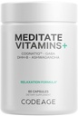 Codeage Meditatie Vitamine+ Supliment - CognatiQ, DHH-B, GABA, Ashwagandha, Ciuperci organice, Afine - BDNF Pastile Brain si Neuroproteine - Vegan, Non-GMO, Gluten-Free - 60 capsule