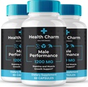 Health Charm, Health Charm Pastille, Health Charm Capsules, Official Health Charm for Men Capsules, Health Charm Supplement Support, HealthCharm Toate Pastillas naturale, 180 capsule pentru 3 luni