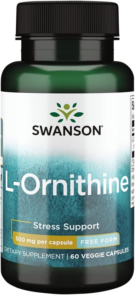 Swanson L- Ornithine Amino Acid 500 Milligrame 60 Capsule Veg