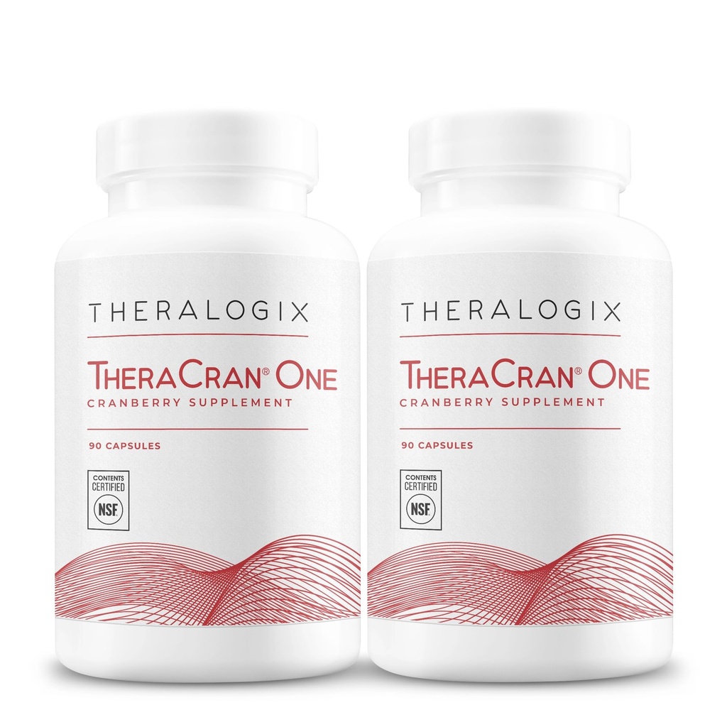 Theralogix TheraCran One capsule de cranberry - 180 Day Supply - Cranberry Supplement for Men & Women - Cranberry Pills to Support Urical Tract Health* - 36mg PACs per capsule - NSF Certified, 180 Coun
