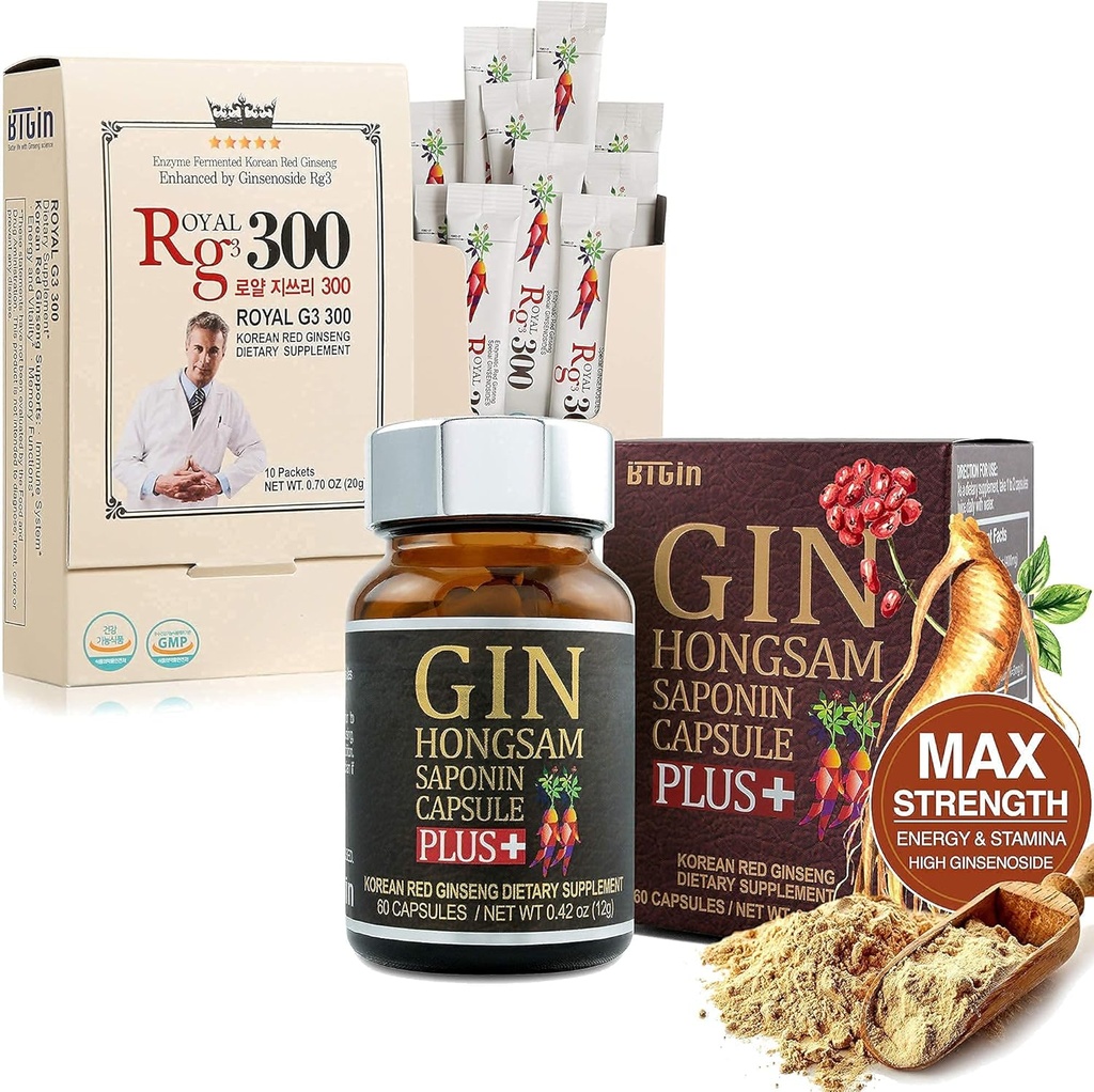 Gin Hongsam + RG3 300 Premium Bundle Red Ginseng