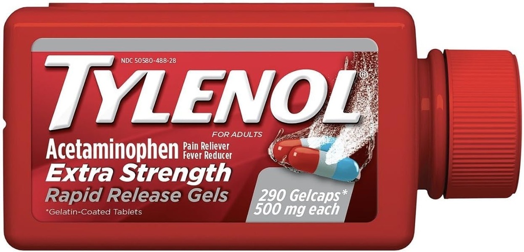 Tylenol Extra Force Rapid Release Gels 500 mg - 290 ct.
