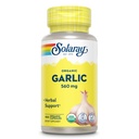 Pastile de usturoi organic Solaray - 560 mg Suplimente Usturoi pentru suport de sanatate cardiaca - USDA Capsule de usturoi organic - Vegan - 60-Day Money-Back Garantie - 100 Serviri, 100 VegCaps